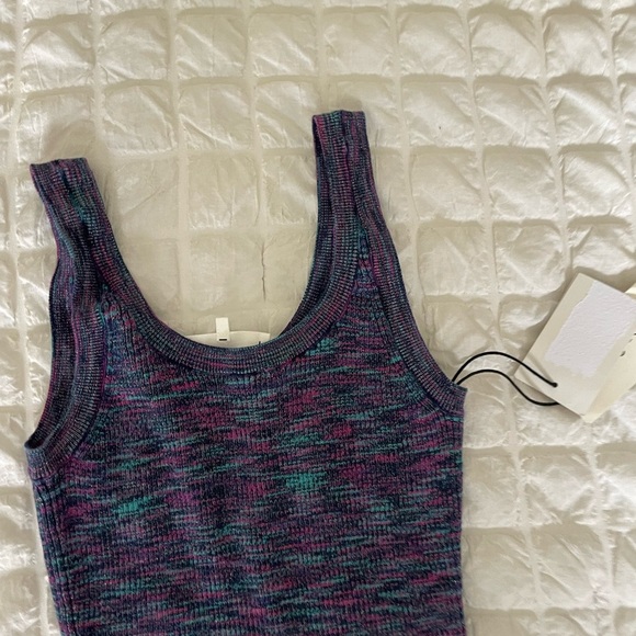Ba&sh Maxine ribbed multi colored knit dress - Picture 7 of 12